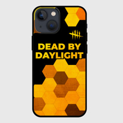 Чехол для iPhone 13 mini Dead by Daylight - gold gradient посередине