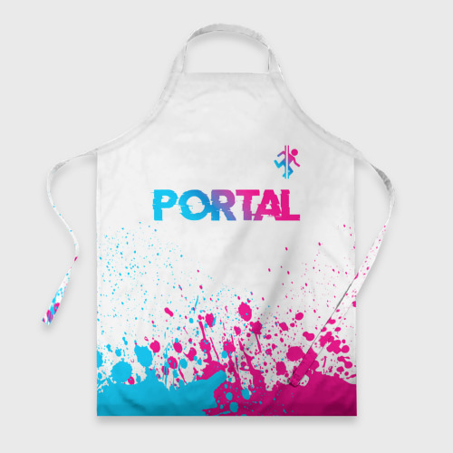 Фартук 3D Portal neon gradient style посередине