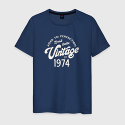 1974 год - выдержанный до совершенства – Мужская футболка хлопок с принтом купить со скидкой в -20%