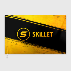 Флаг 3D Skillet - gold gradient по-горизонтали