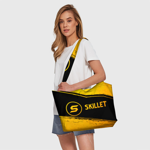 Пляжная сумка 3D Skillet - gold gradient по-горизонтали - фото 5