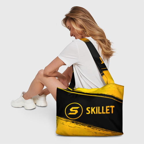 Пляжная сумка 3D Skillet - gold gradient по-горизонтали - фото 6