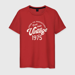 1975 год - выдержанный до совершенства – Мужская футболка хлопок с принтом купить со скидкой в -20%