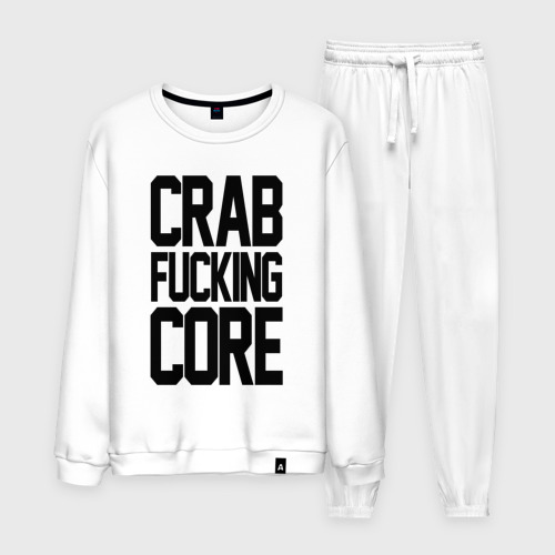 Мужской костюм хлопок Crabcore, цвет белый