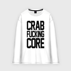 Мужской лонгслив oversize хлопок Crabcore