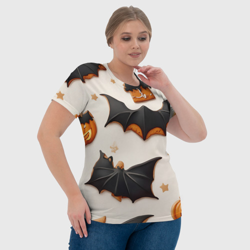 Женская футболка 3D с принтом Сладкий хеллоуин, фото #4