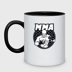 Кружка двухцветная Warrior MMA