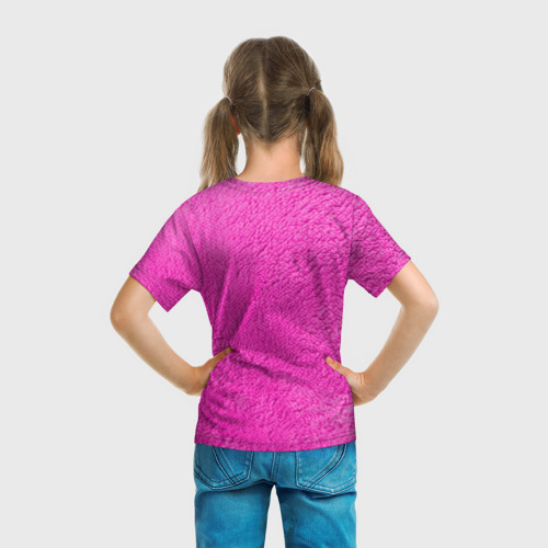Детская футболка 3D Кот мем в сердечках, цвет 3D печать - фото 6