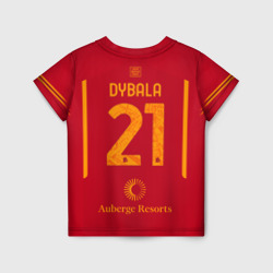 Пауло Дибала ФК Рома форма 23-24 домашняя – Детская футболка 3D с принтом купить со скидкой в -33%