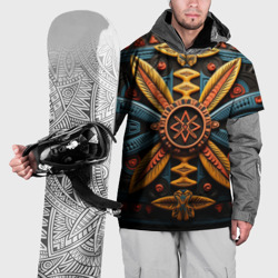 Накидка на куртку 3D Орнамент в стиле африканских племён