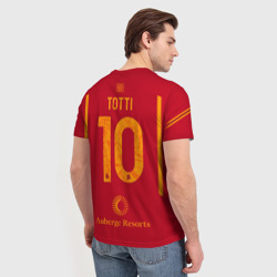 Мужская футболка 3D Тотти ФК Рома форма 23-24 домашняя - фото 2