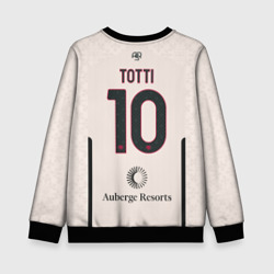Детский свитшот 3D Тотти ФК Рома форма 23-24 гостевая
