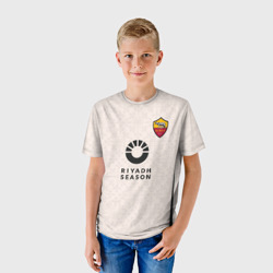 Детская футболка 3D ФК Рома форма 23-24 гостевая - фото 2