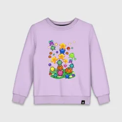 Детский свитшот хлопок Stardew Valley pixel Junimo - пиксельные духи долины Стардью