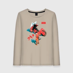 Женский лонгслив хлопок Akira киберпанк аниме и манга 