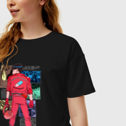 Женская футболка хлопок Oversize Канеда из аниме акира - фото 2