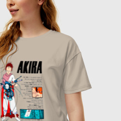 Женская футболка хлопок Oversize Тетсуо из аниме акира - фото 2