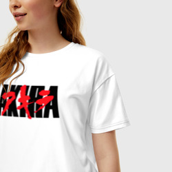 Женская футболка хлопок Oversize Акира аниме из 1998 - фото 2