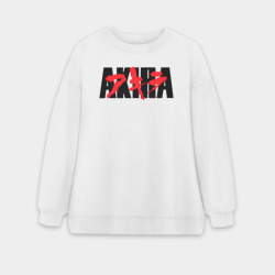 Женский свитшот oversize без начеса хлопок Акира аниме из 1998