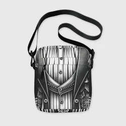 Сумка через плечо 3D Черно-белый готический костюм