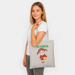 Шоппер BioNature Полина - девочка в очках - фото 2