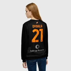 Женский свитшот 3D Пауло Дибала ФК Рома форма 23-24 третья - фото 2