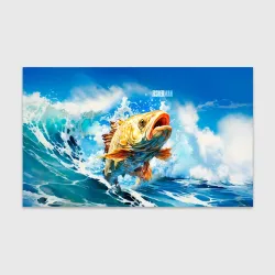 Бумага для упаковки 3D Fisherman golden