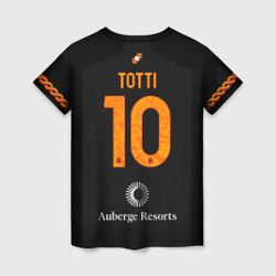 Женская футболка 3D Тотти ФК Рома форма 23-24 третья