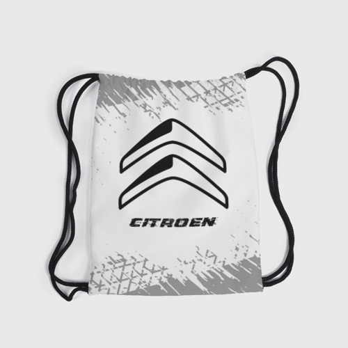 Рюкзак-мешок 3D Citroen speed на светлом фоне со следами шин - фото 6