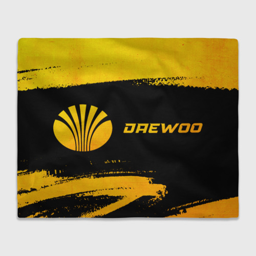 Плед 3D Daewoo - gold gradient по-горизонтали, цвет 3D (велсофт)