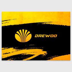 Поздравительная открытка Daewoo - gold gradient по-горизонтали