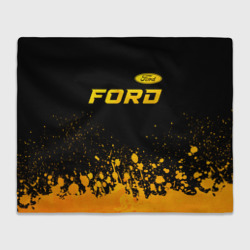 Плед 3D Ford - gold gradient посередине