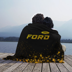 Плед 3D Ford - gold gradient посередине - фото 2