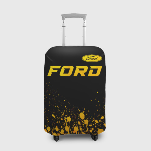 Чехол для чемодана 3D Ford - gold gradient посередине, цвет 3D печать