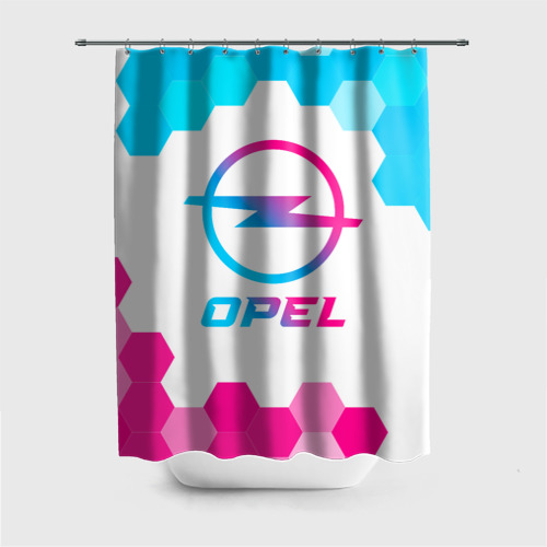 Штора 3D для ванной Opel neon gradient style