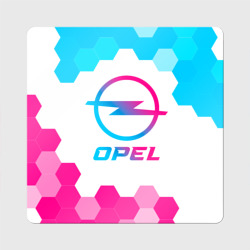 Магнит виниловый Квадрат Opel neon gradient style