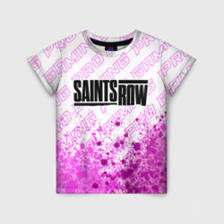 Детская футболка 3D Saints Row pro gaming посередине