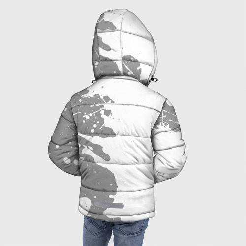 Зимняя куртка для мальчиков 3D The Sims glitch на светлом фоне по-вертикали, цвет черный - фото 4