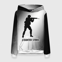 Женская толстовка 3D Counter Strike glitch на светлом фоне