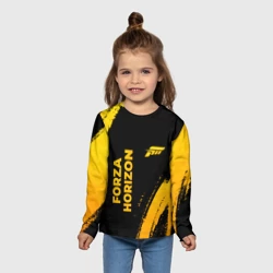 Детский лонгслив 3D Forza Horizon - gold gradient вертикально - фото 2