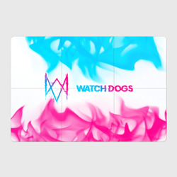 Магнитный плакат 3Х2 Watch Dogs neon gradient style по-горизонтали