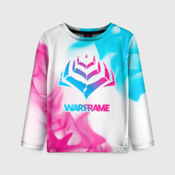 Детский лонгслив 3D Warframe neon gradient style