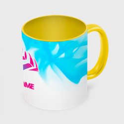 Кружка с полной запечаткой Warframe neon gradient style