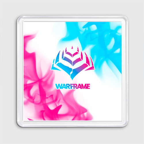 Магнит 55*55 Warframe neon gradient style