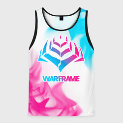 Мужская майка 3D Warframe neon gradient style