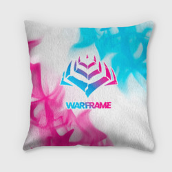 Подушка 3D Warframe neon gradient style