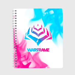 Тетрадь Warframe neon gradient style