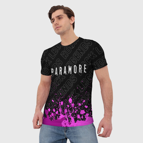 Мужская футболка 3D Paramore rock legends посередине, цвет 3D печать - фото 3