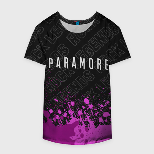 Накидка на куртку 3D Paramore rock legends посередине, цвет 3D печать - фото 4