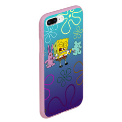 Чехол для iPhone 7Plus/8 Plus матовый  Spongebob workout - фото 2